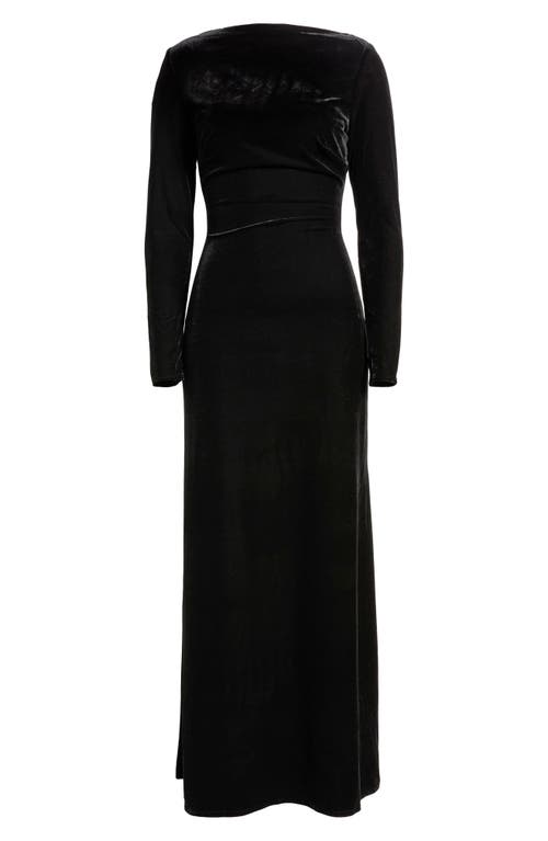 Sonya Moda Fiore Cutout Velvet Dress In Black