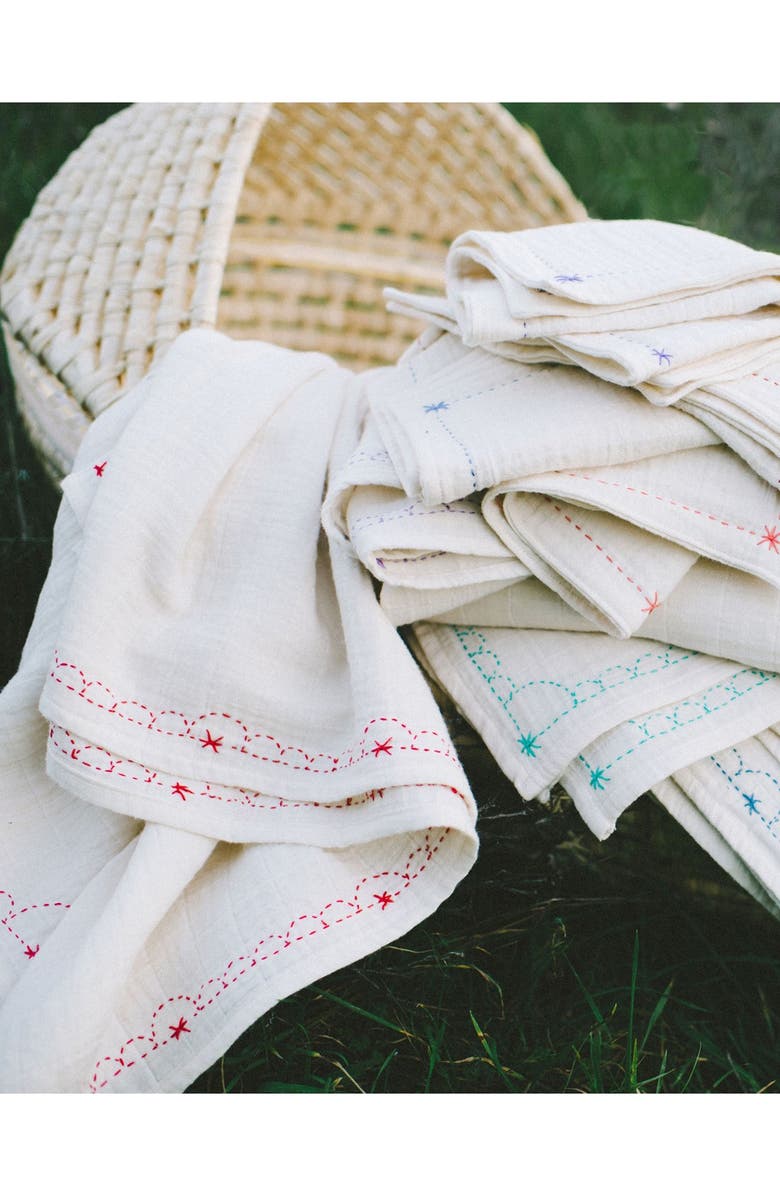elliefunday 'Mommy & Me' Organic Cotton Swaddle Wrap, Alternate, color, 
