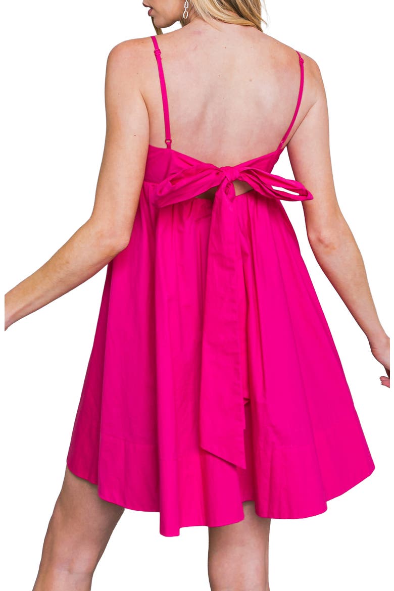 Sweetheart Neck Minidress, Alternate, color, FUCHSIA