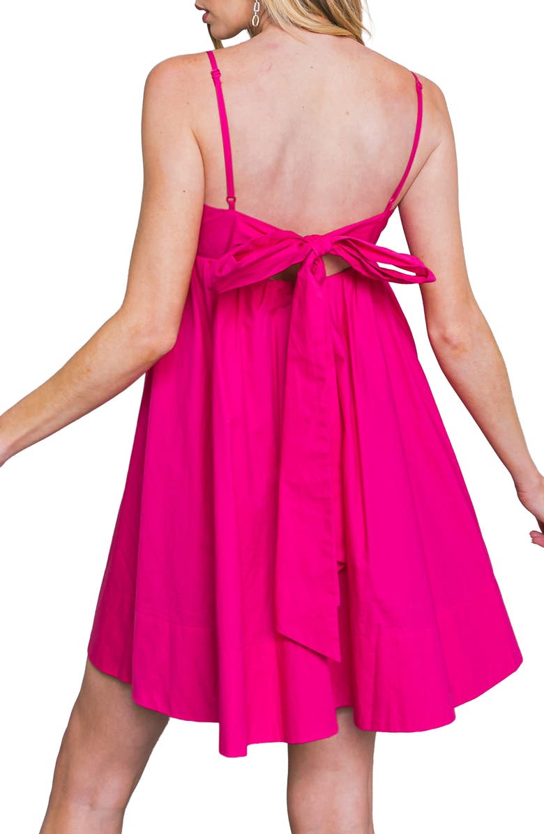 FLYING TOMATO Sweetheart Neck Minidress, Alternate, color, Fuchsia