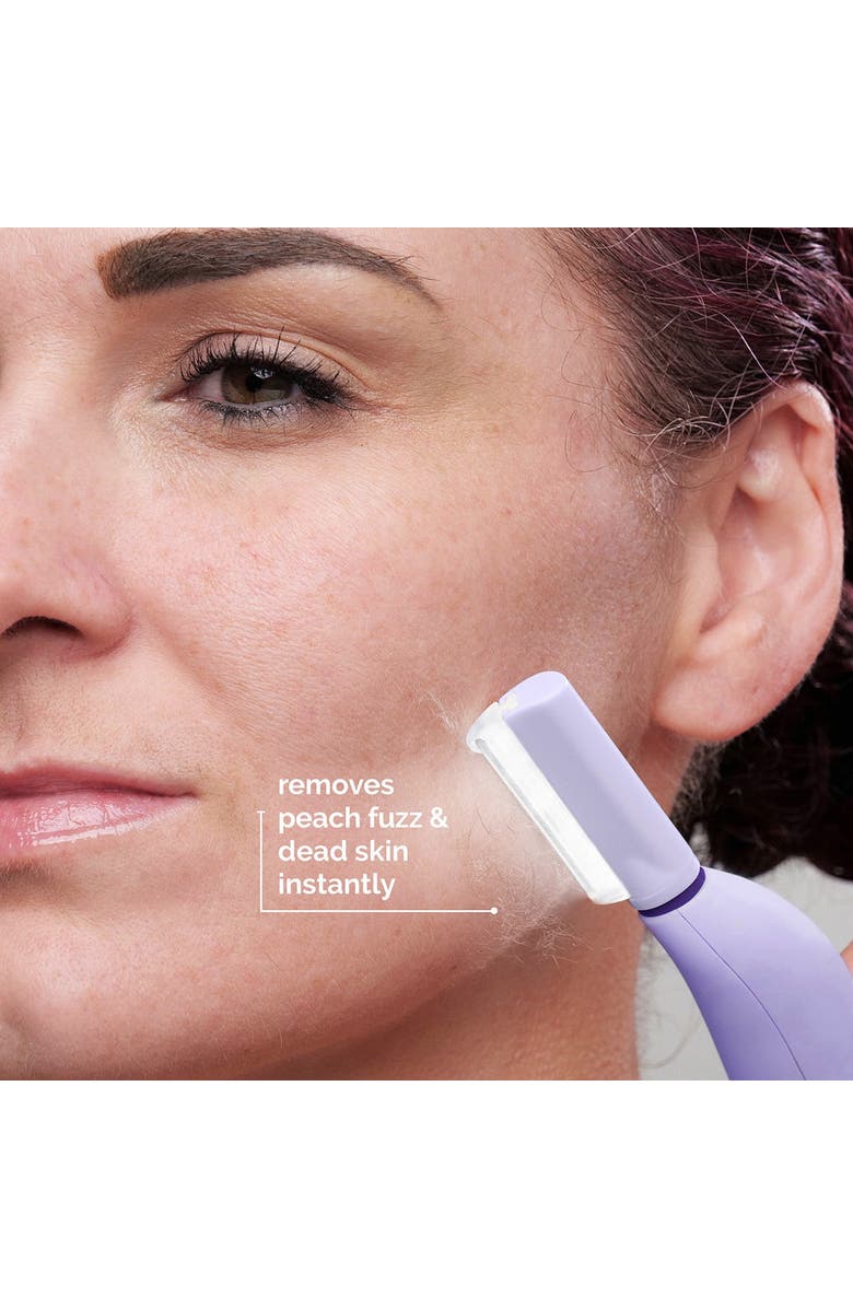 MICHAEL TODD BEAUTY Sonicsmooth Pro+ 2 in 1 Facial Exfoliation & Peach Fuzz Hair Removal System, Alternate, color, Reflects All Light Fully.