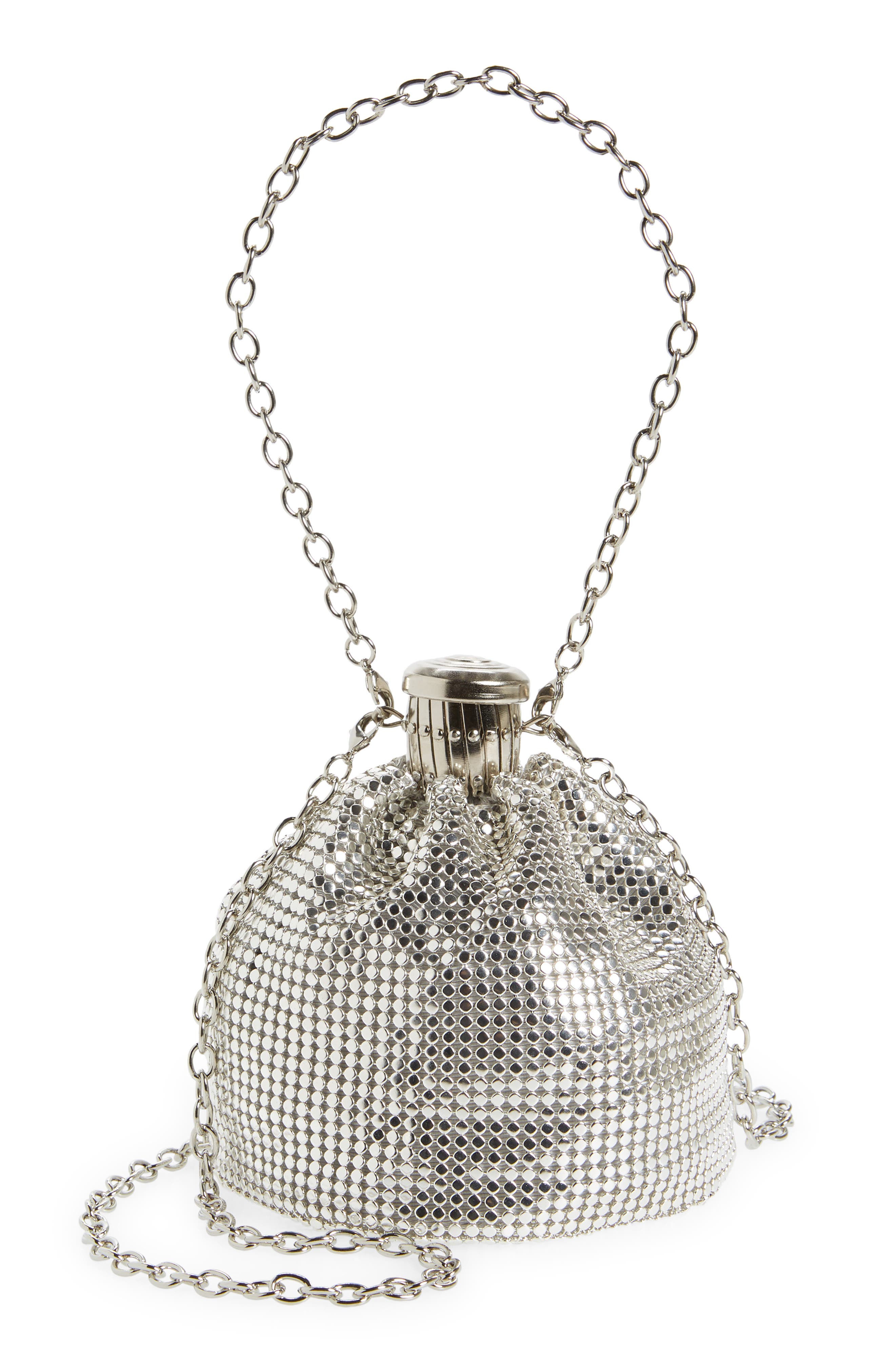 Whiting & Davis Millie Gate Top Clutch, Main, color, 