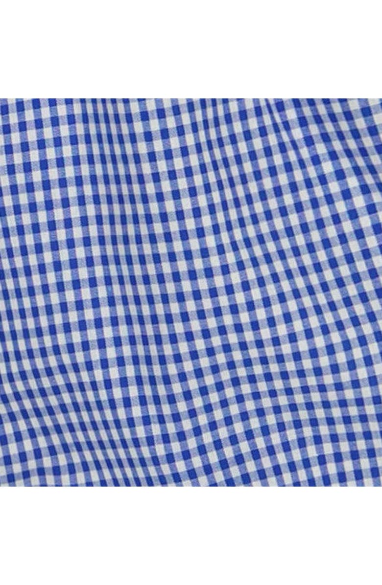 Busy Bees Izzy Drawstring Dress Blue Mini Check, Alternate, color, Blue Mini Check