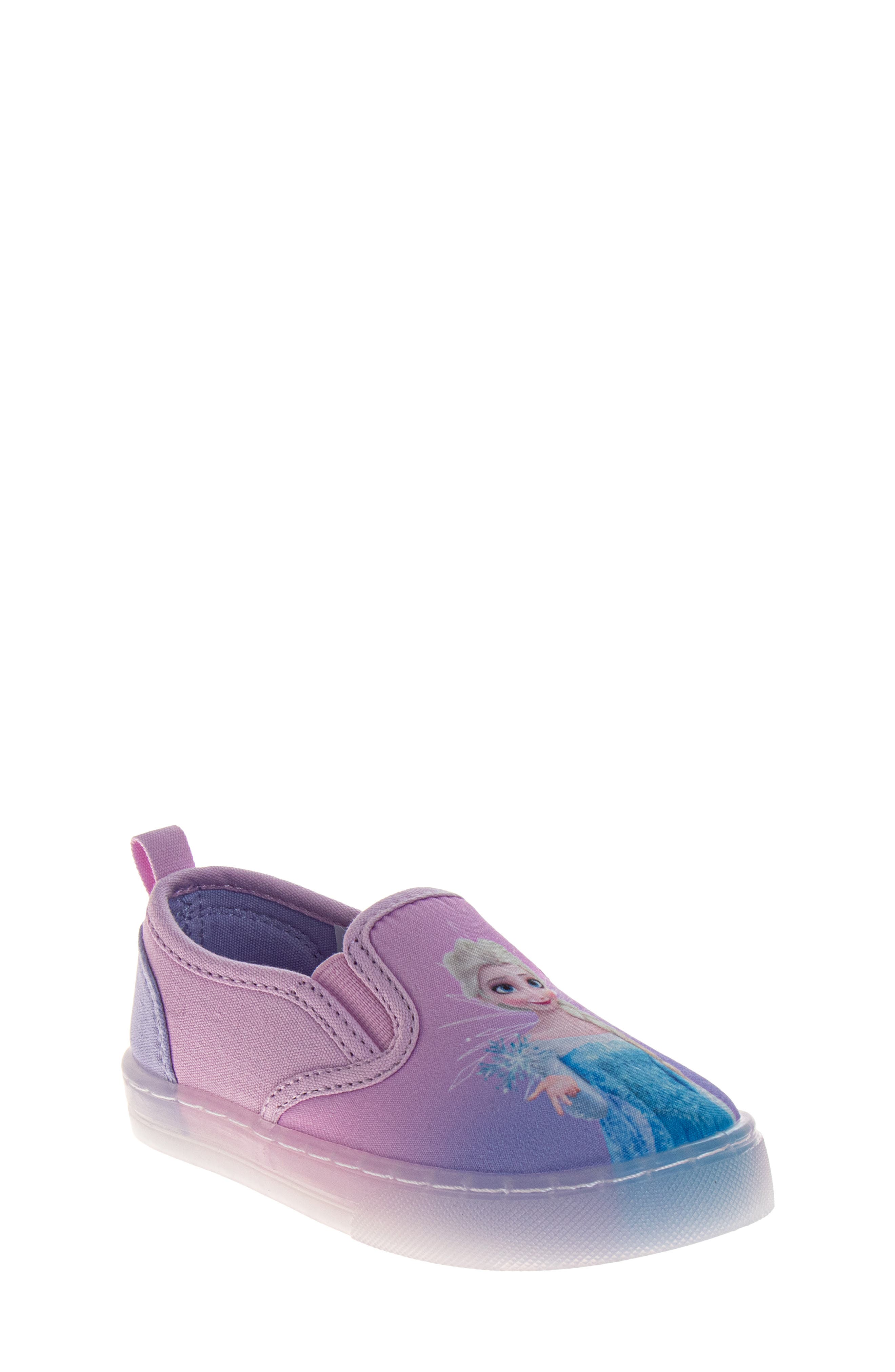 JOSMO x Disney<sup>®</sup> Kids' Frozen Elsa & Anna Mismatched Slip-On Sneaker, Alternate, color, 