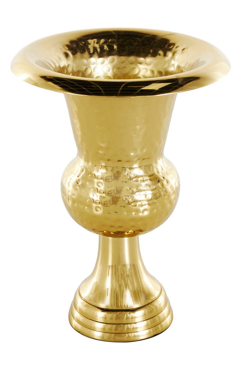 VIVIAN LUNE HOME Aluminum Vase, Alternate, color, Gold