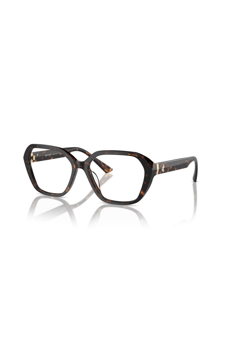 Jimmy Choo 55mm Butterfly optical glasses, Main, color, Tortoise