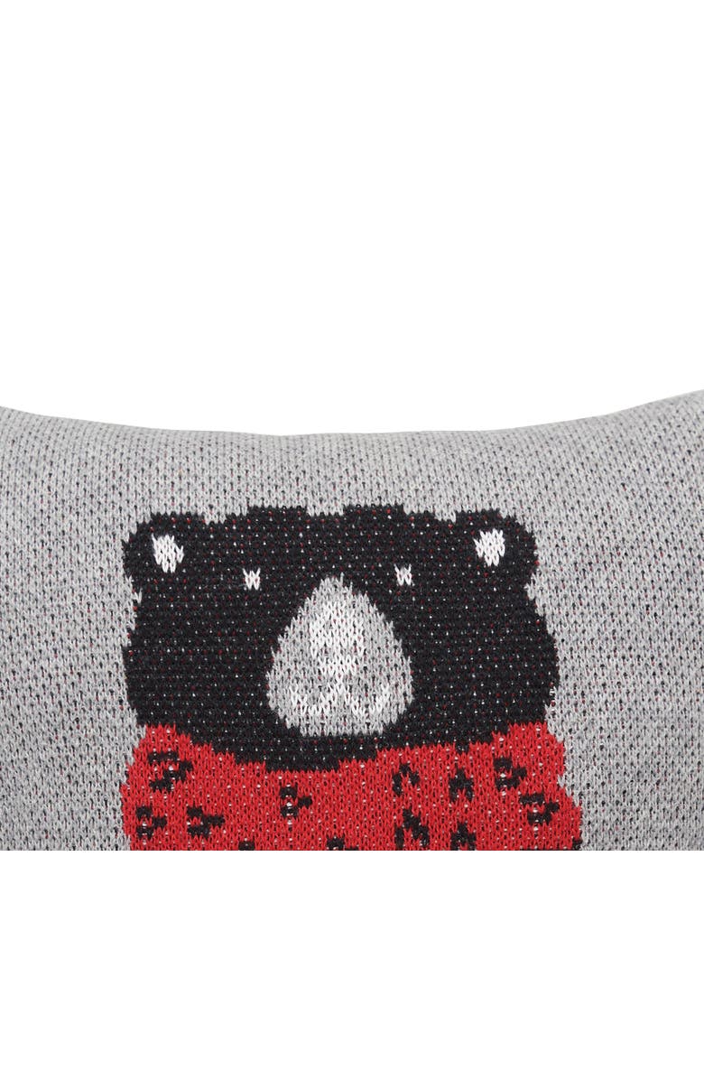C&F Home Winter Black Bear Small Christmas Accent Pillow, 10" x 10", Alternate, color, Black