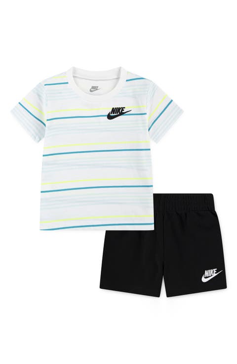 Stripe T-Shirt & French Terry Shorts Set (Baby)