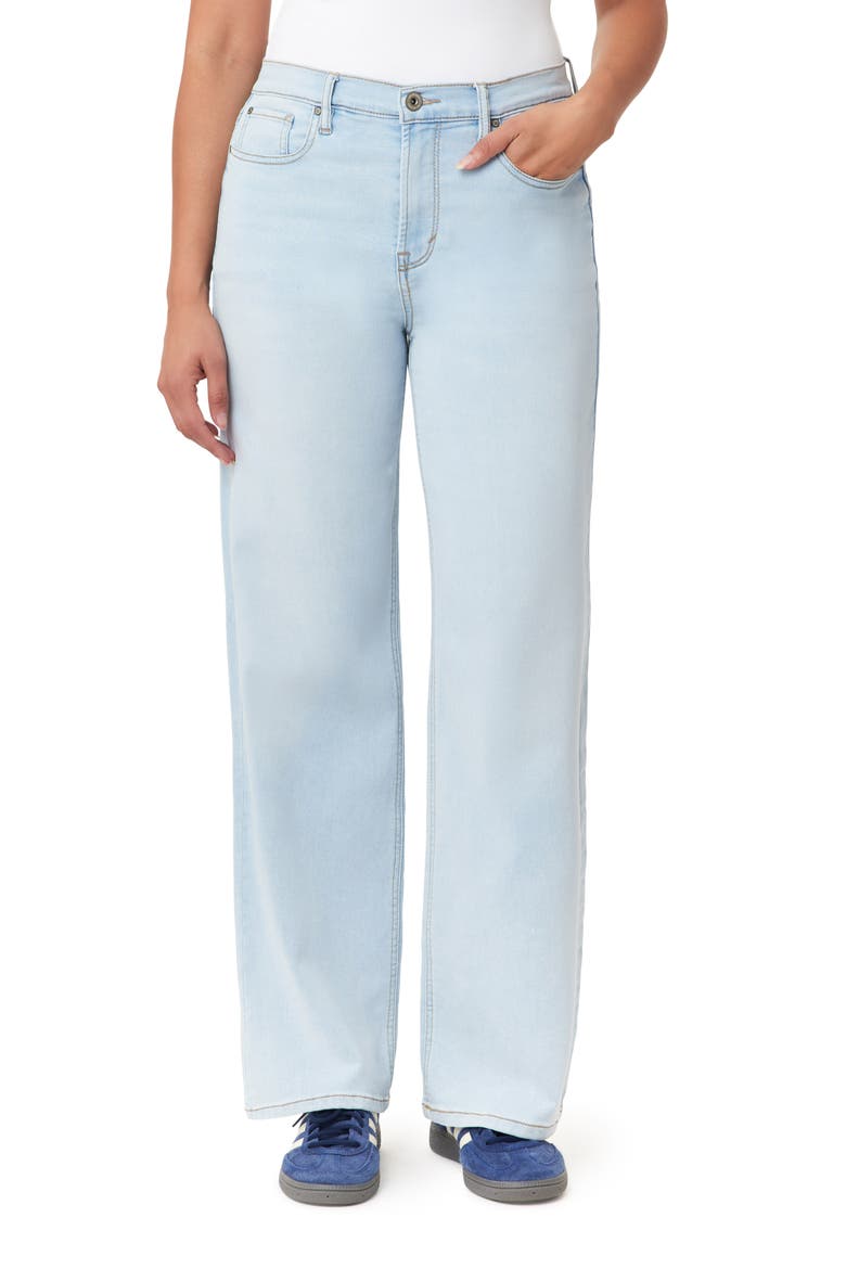 Relaxed Fit Wide Leg Jeans, Main, color, NEW CASTLE