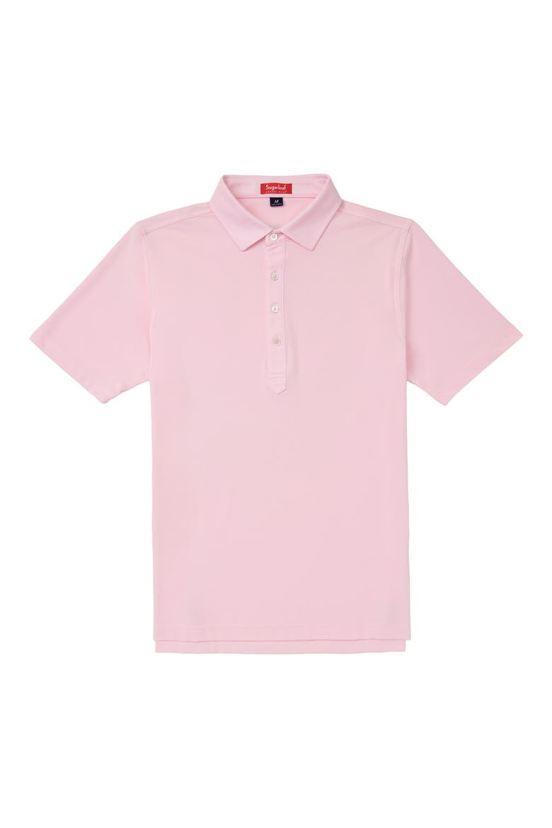 Solid Piqué Performance Golf Polo, Main, color, PINK
