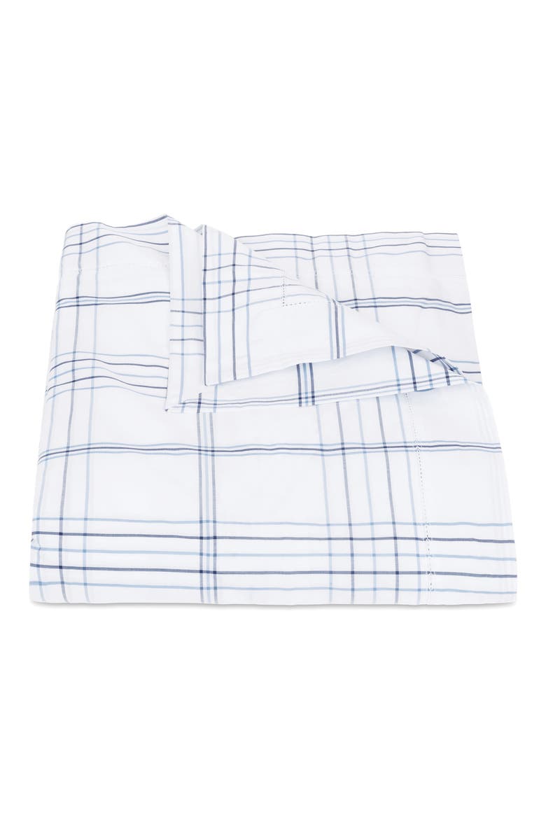 August Plaid Duvet Cover, Main, color, NAVY