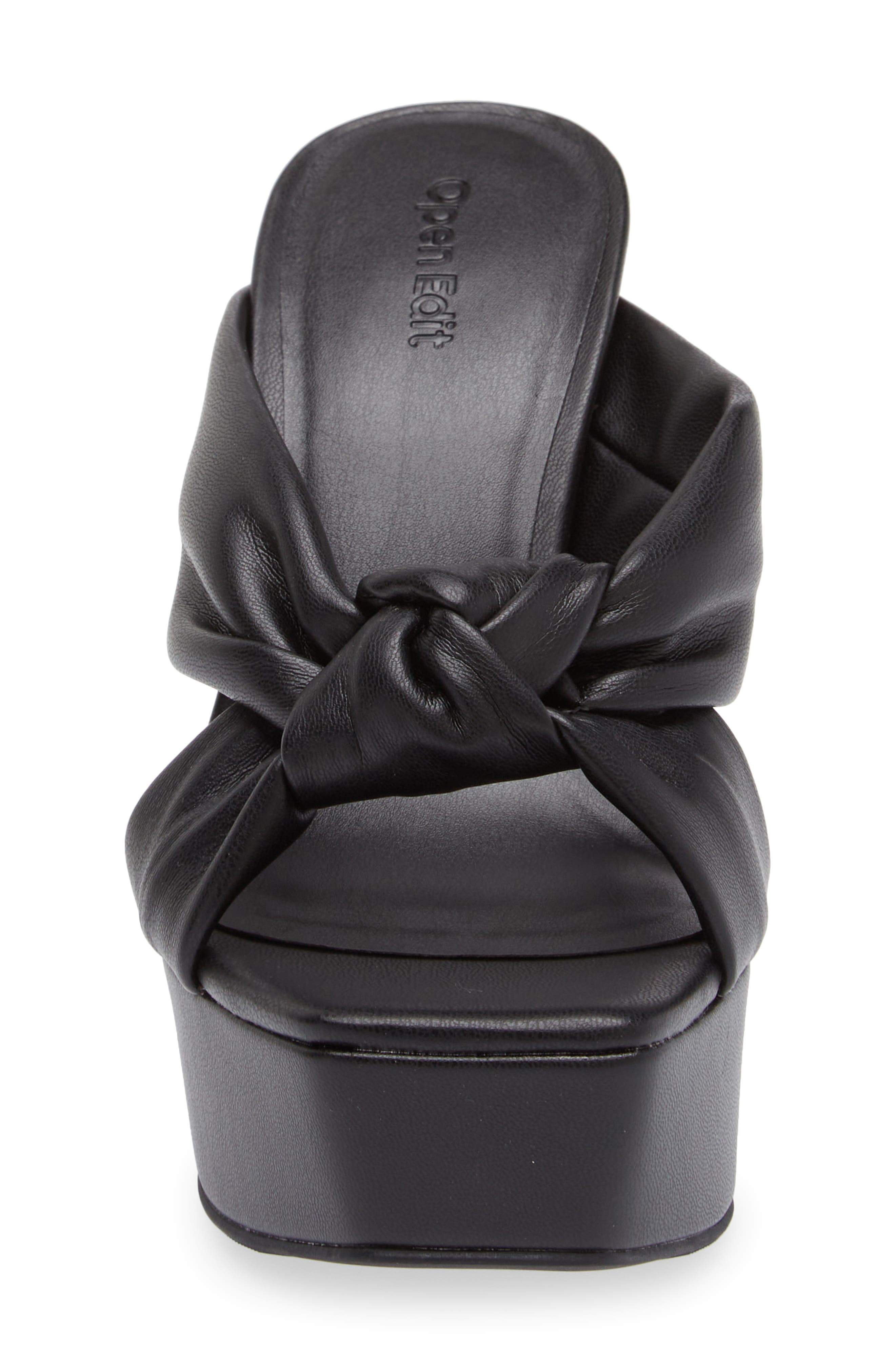 Open Edit Kaia Knot Platform Sandal, Alternate, color, 