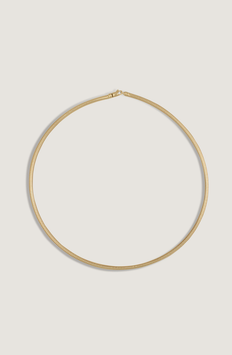 Kinn Heirloom Curved Chain Necklace, Main, color, Gold
