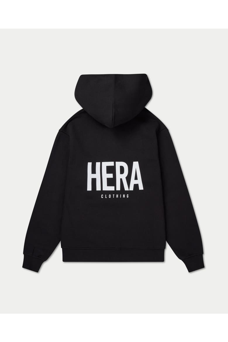 Staple Relaxed Fit Zip Up Hoodie, Alternate, color, Black