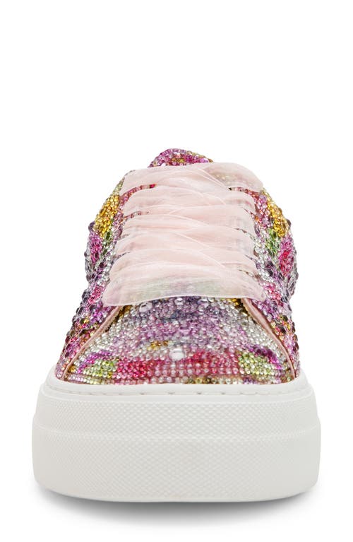 Betsey Johnson Women's Sidny Rhinestone Platform Sneakers In Bright Floral
