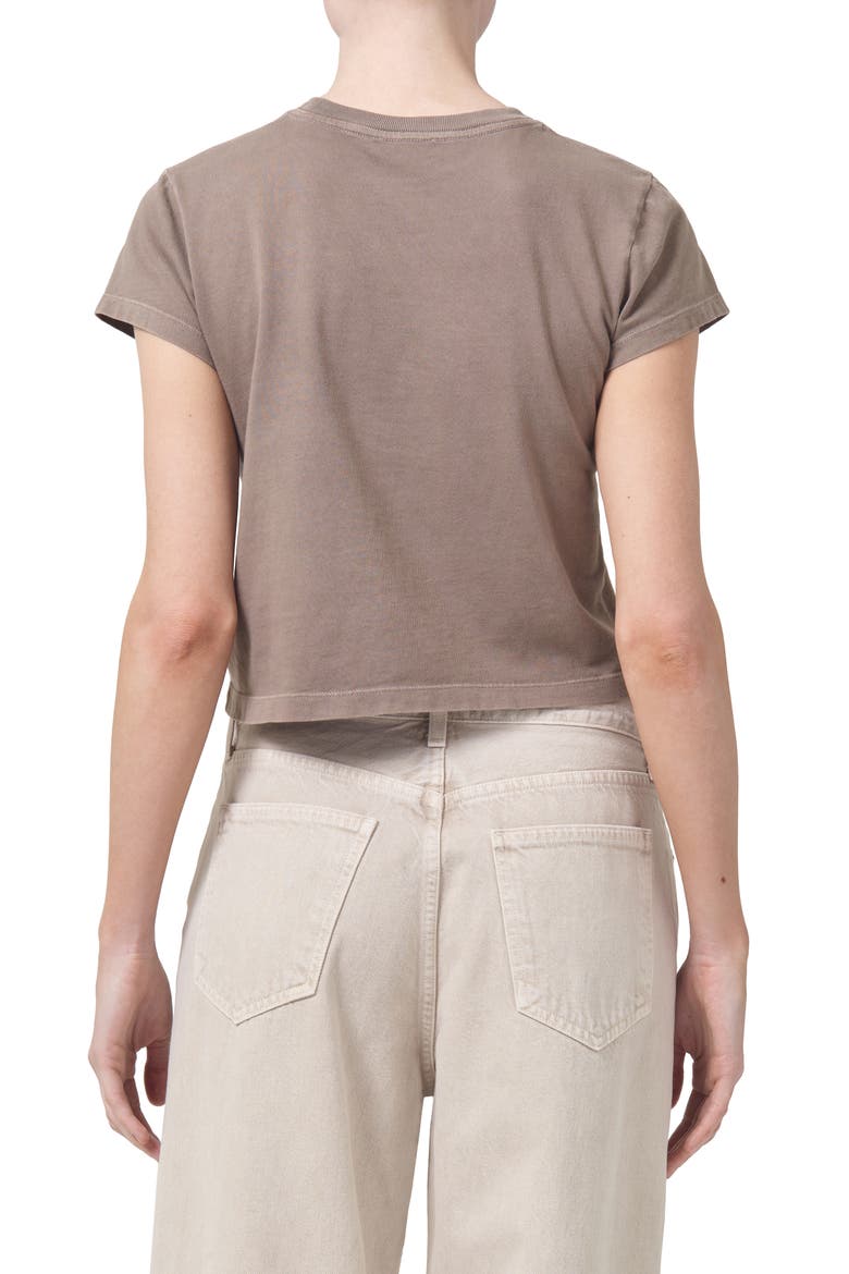 Adine Shrunken Organic Cotton T-Shirt, Alternate, color, KILN