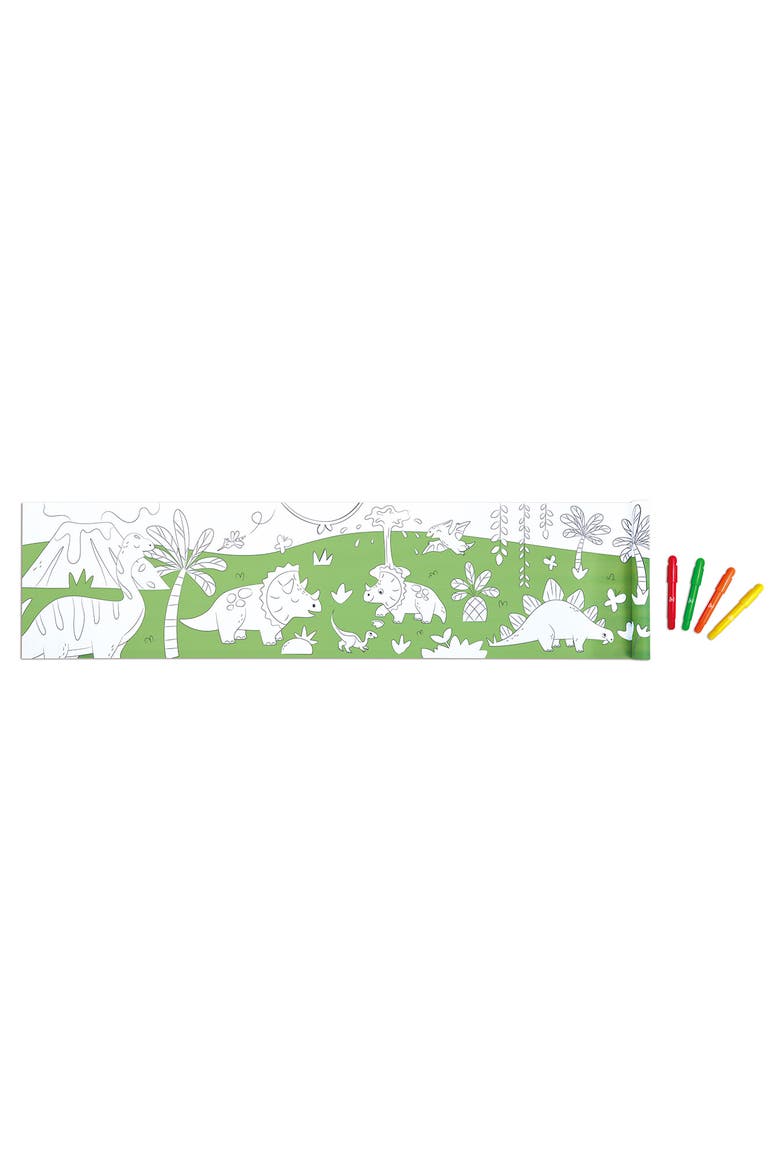 Dinosaur Doodle Paper Roll, Alternate, color, MULTI