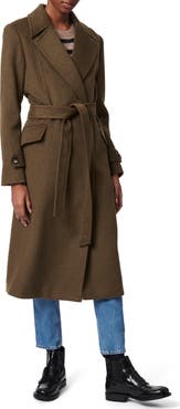 Bernardo Double Breasted Belted Coat