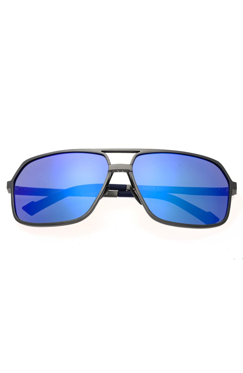 BREED Fornax Aluminium Polarized Sunglasses, Alternate, color, Gunmetal/Blue