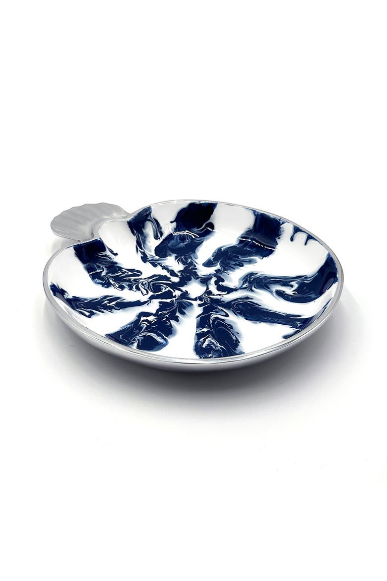 LA MAR Round Serving Platter, Alternate, color, Blue