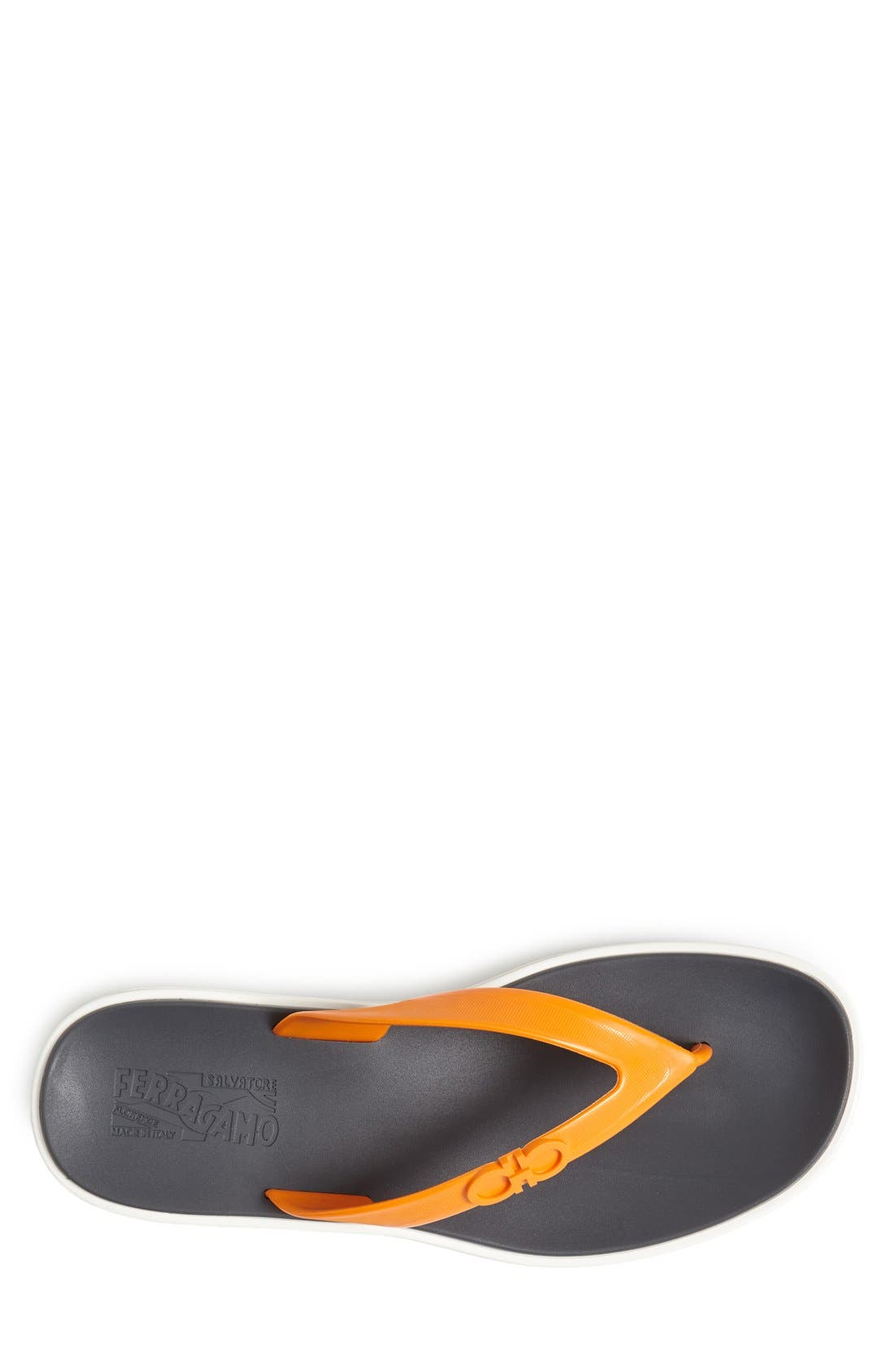 Salvatore Ferragamo 'Nizza' Flip Flop, Alternate, color, CARROT