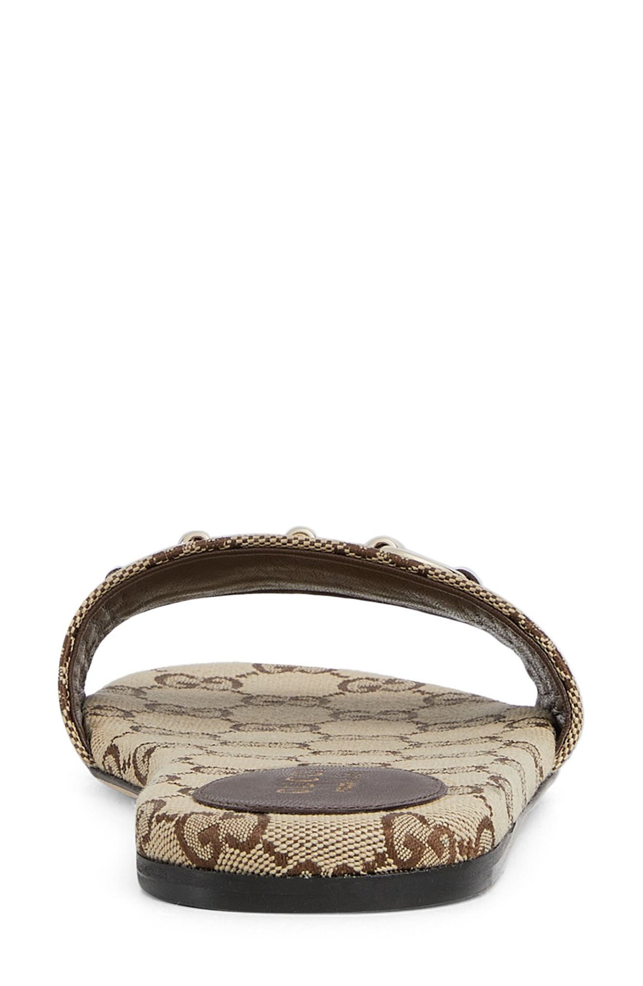 Gucci Siaga Horsebit Slide Sandal, Alternate, color, Camel Ebony/New Acer