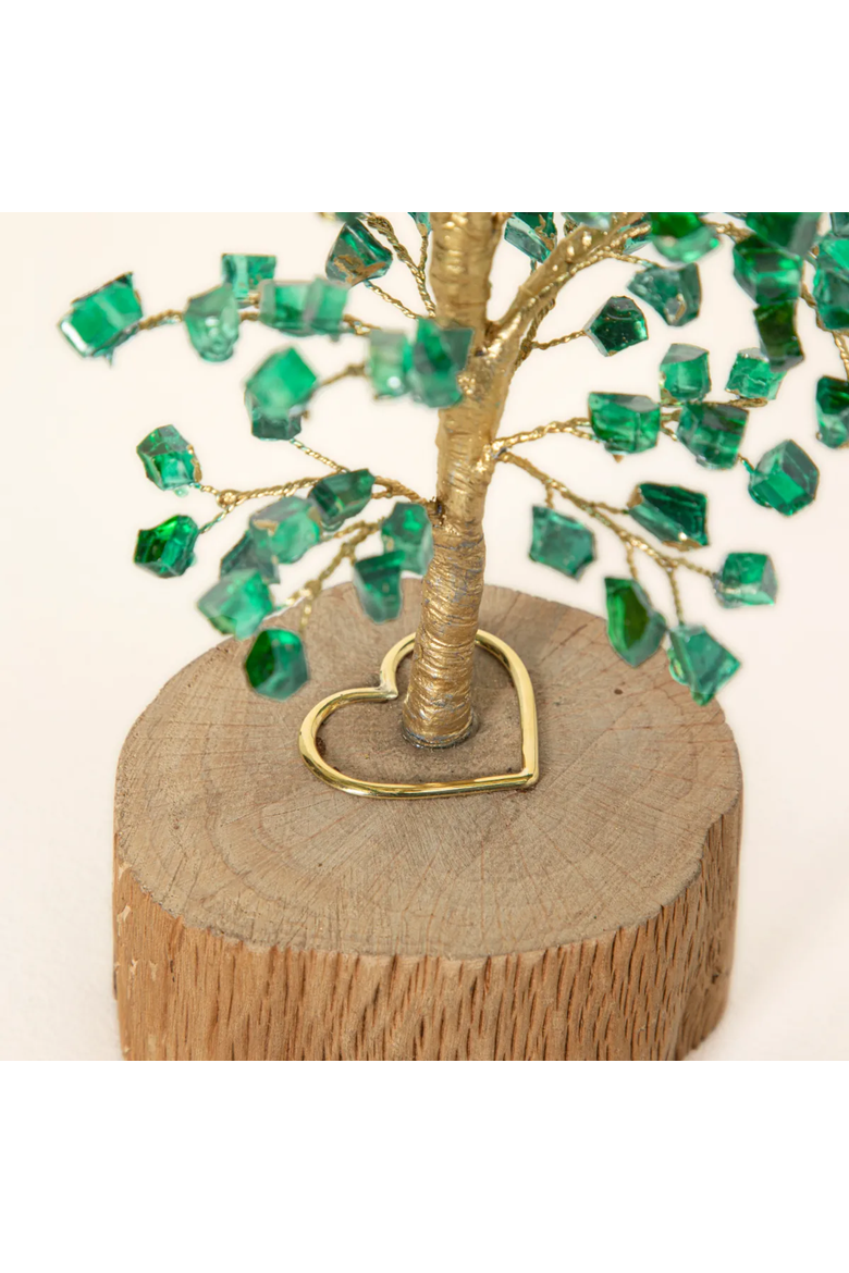 As We Grow Anniversary Milestone Tree, Alternate, color, 25 Years - Green Garnet Glass