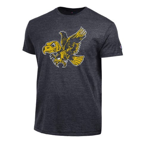 Men's Champion  Black Iowa Hawkeyes Vintage Triumph Tri-Blend T-Shirt