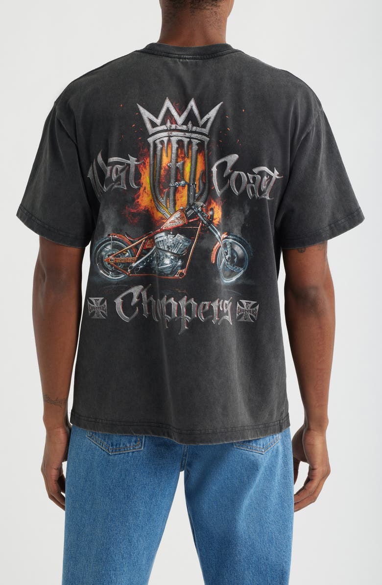 ID Supply Co West Coast Choppers Hardtail Cotton Graphic T-Shirt, Alternate, color, Black Wash
