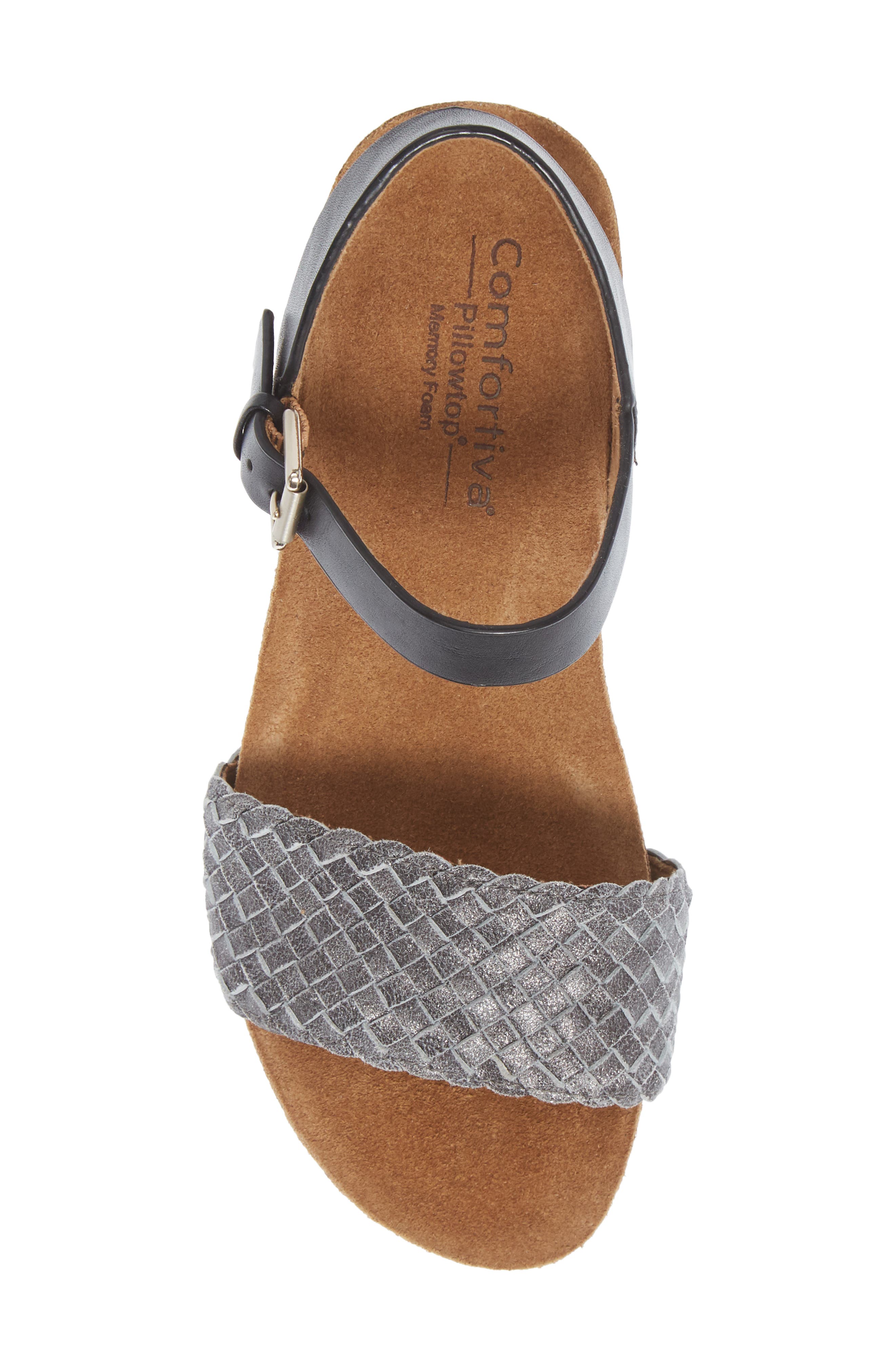 Comfortiva Eshana Wedge Sandal, Alternate, color, 