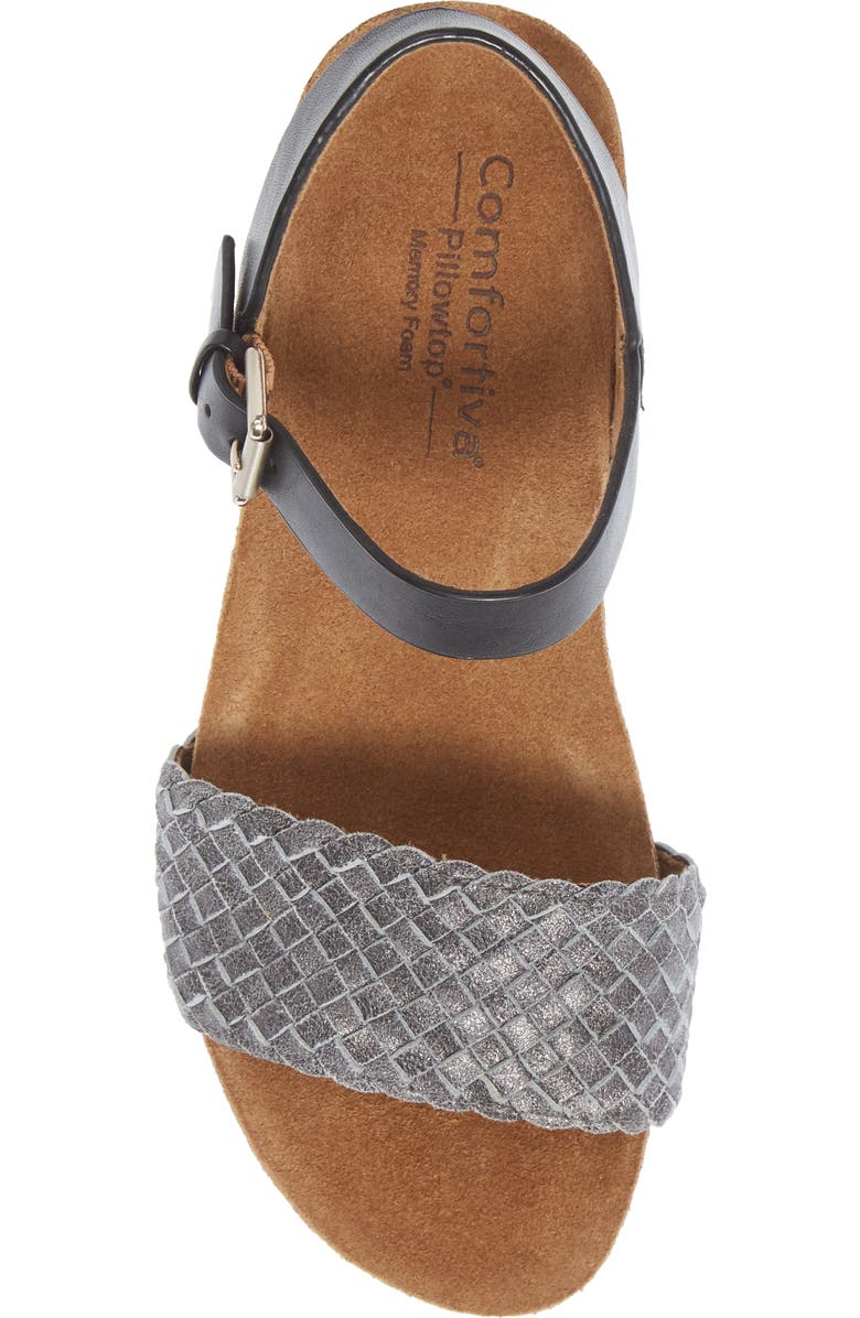 Comfortiva Eshana Wedge Sandal, Alternate, color,