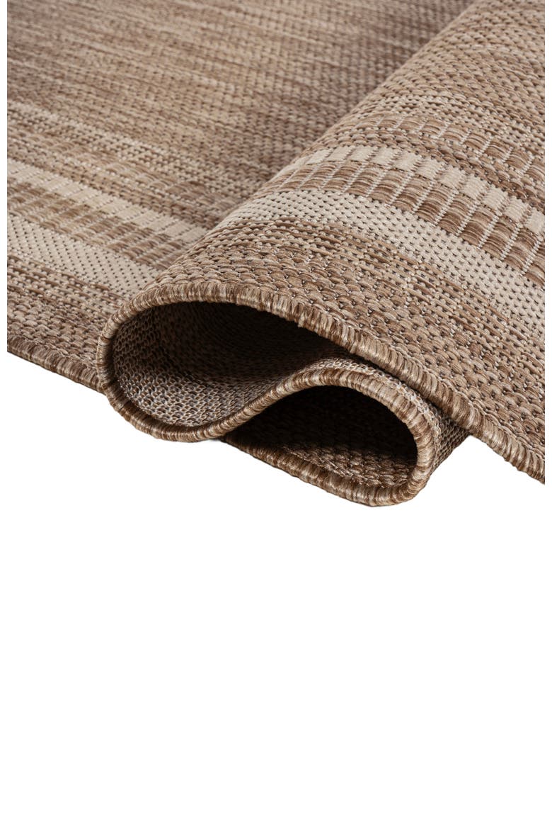 Lido Traditional Casual Pinstripe Border Indoor/Outdoor Area Rug, Alternate, color, Beige/Cream