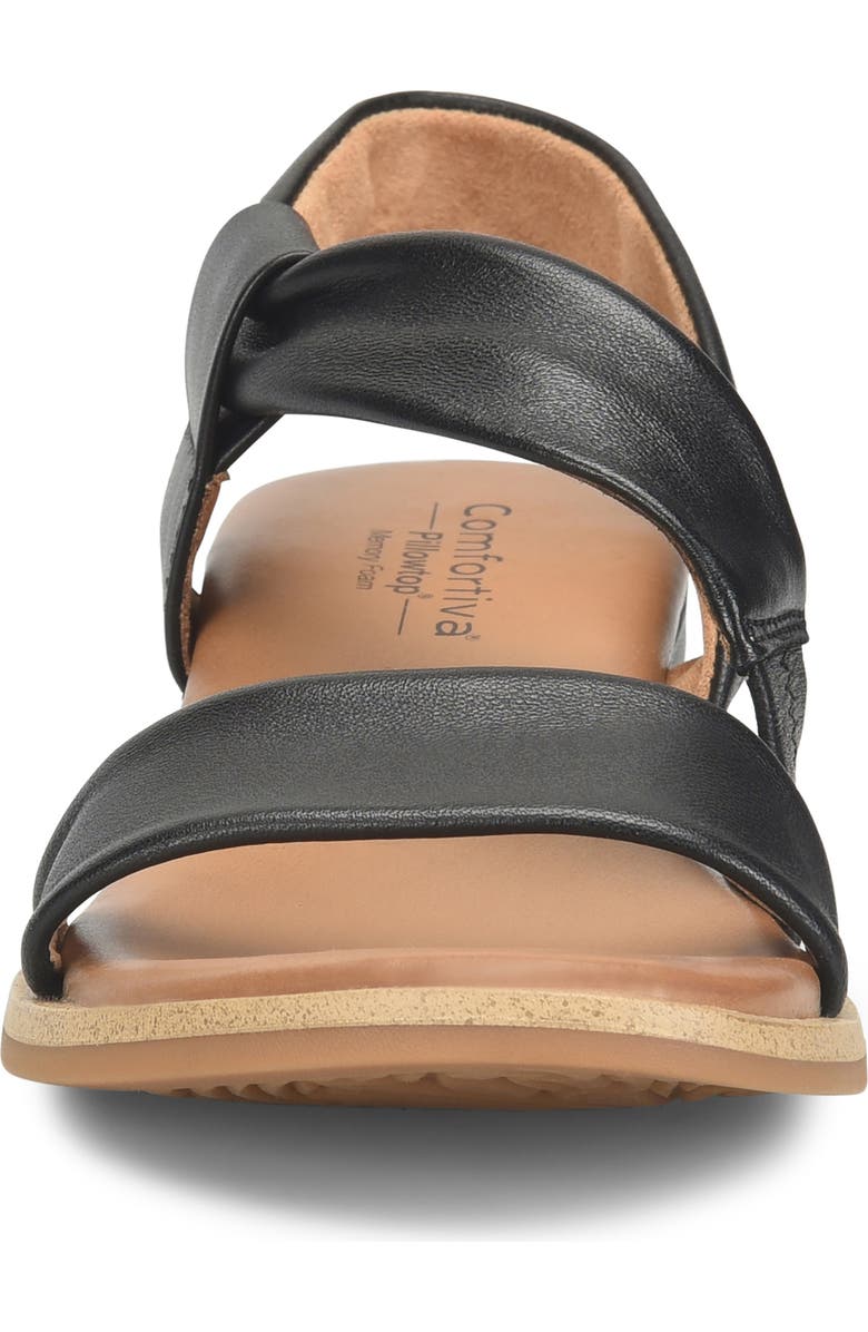 Comfortiva Marcy Wedge Sandal, Alternate, color, Black