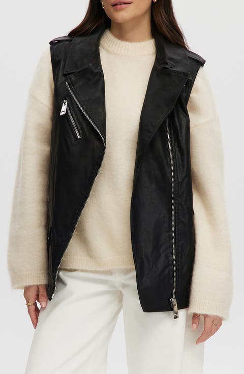 Faux Leather Vest