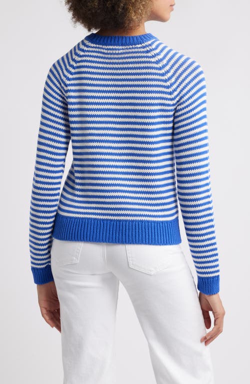 Caslon ® Stripe Pima Cotton Sweater In Blue