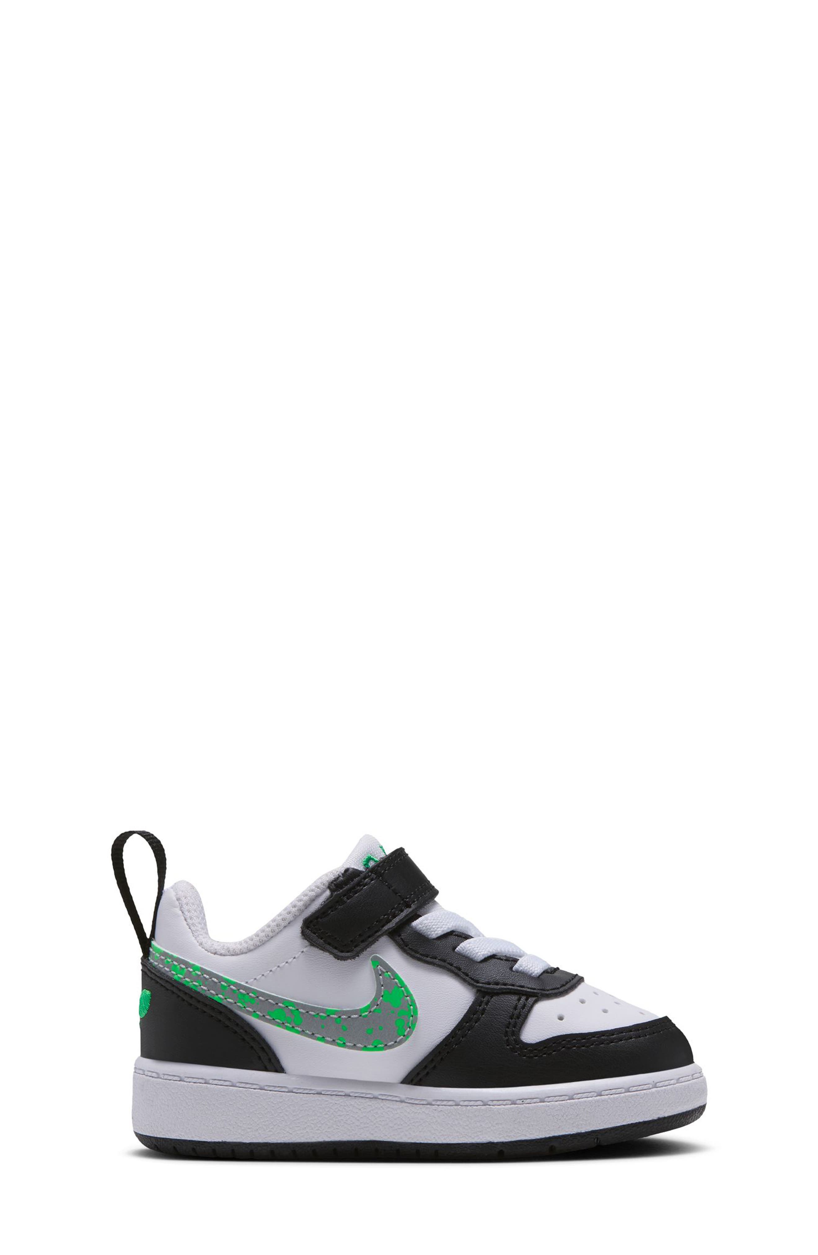 Kids' Court Borough Low Alien Sneaker, Alternate, color, WHITE/ SILVER/ BLACK/ GREEN