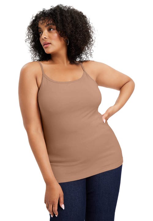 June + Vie One+only Bra Cami In Brown