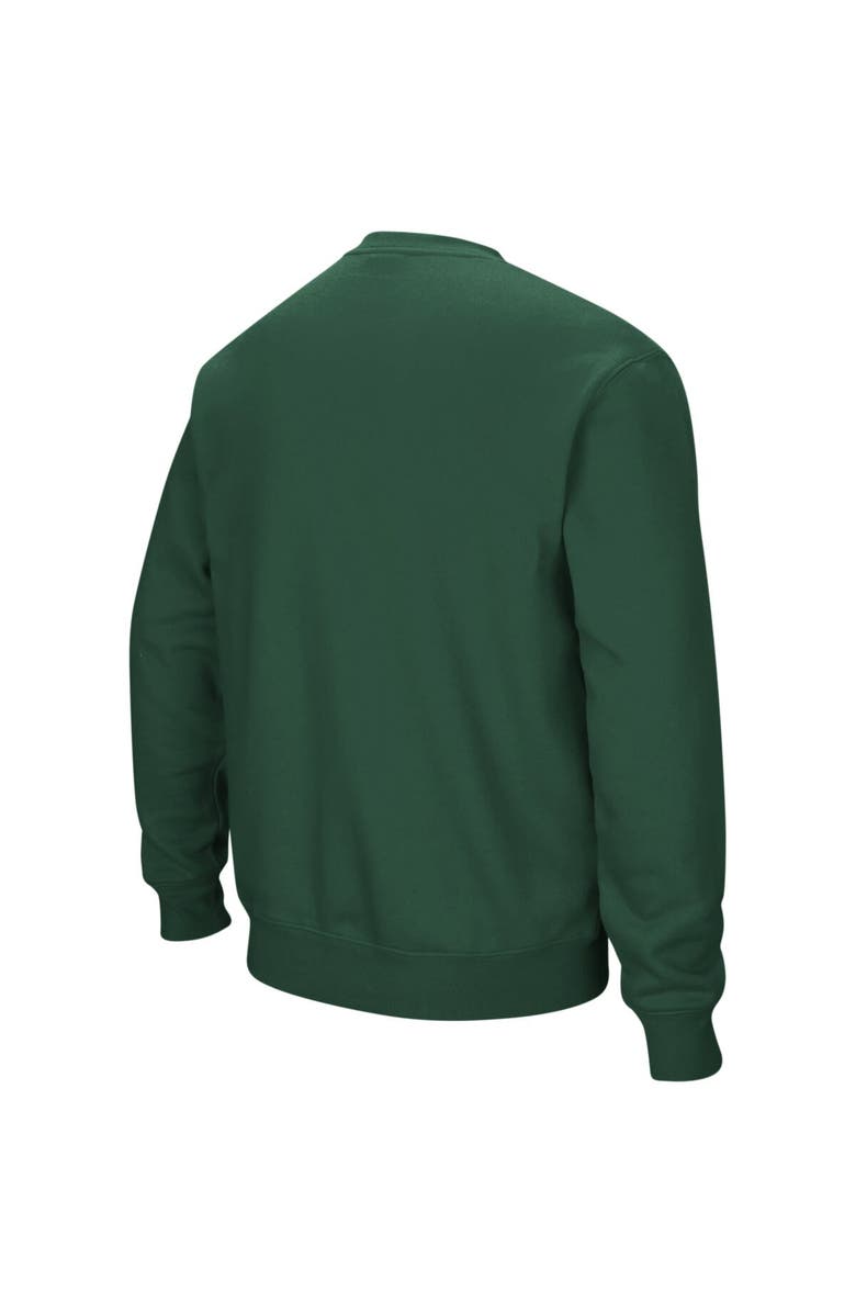 COLOSSEUM Men's Colosseum Green Colorado State Rams Arch & Logo Crew Neck Sweatshirt, Alternate, color, Green