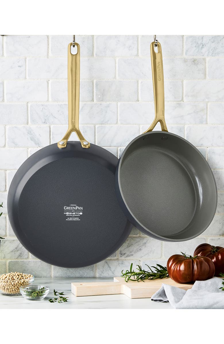 GreenPan GP5 Set of 2 Stainless Steel Nonstick Frying Pans, Alternate, color, 
