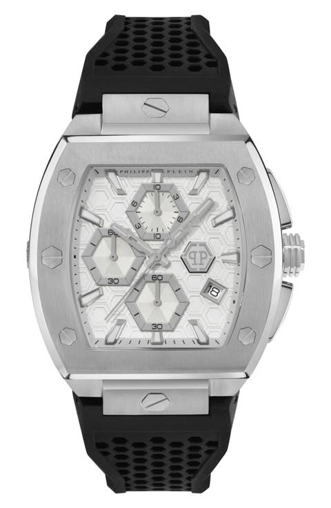 Hexagon Phantom Chrono Quartz Watch, 44mm