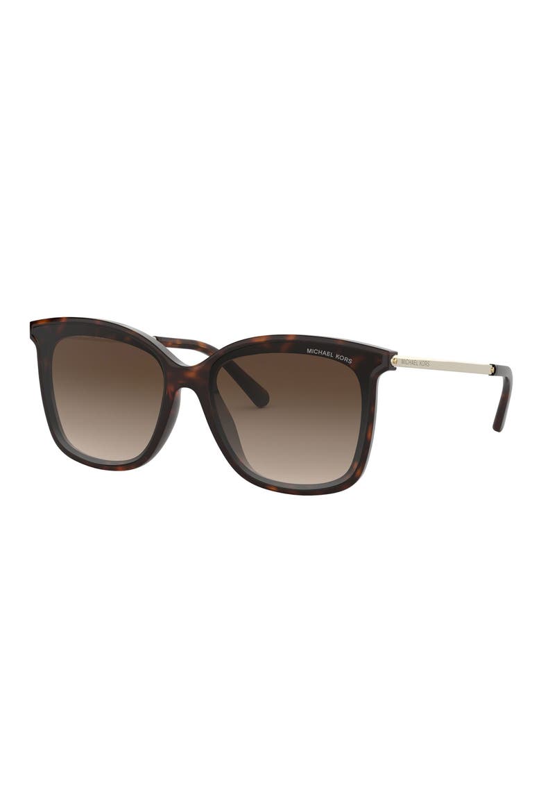 61mm Gradient Square Sunglasses, Alternate, color, DARK TORTOISE