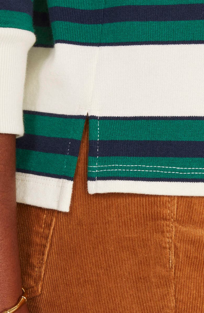 vineyard vines Heritage Stripe Organic Cotton Rugby Shirt, Alternate, color, 