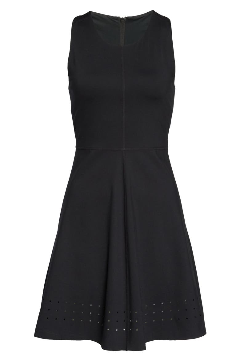 Studio Lite Active Raceback Dress, Alternate, color, BLACK