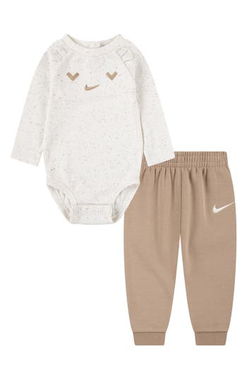 Nike Cozy Comfort Bodysuit & Joggers Set In Multi