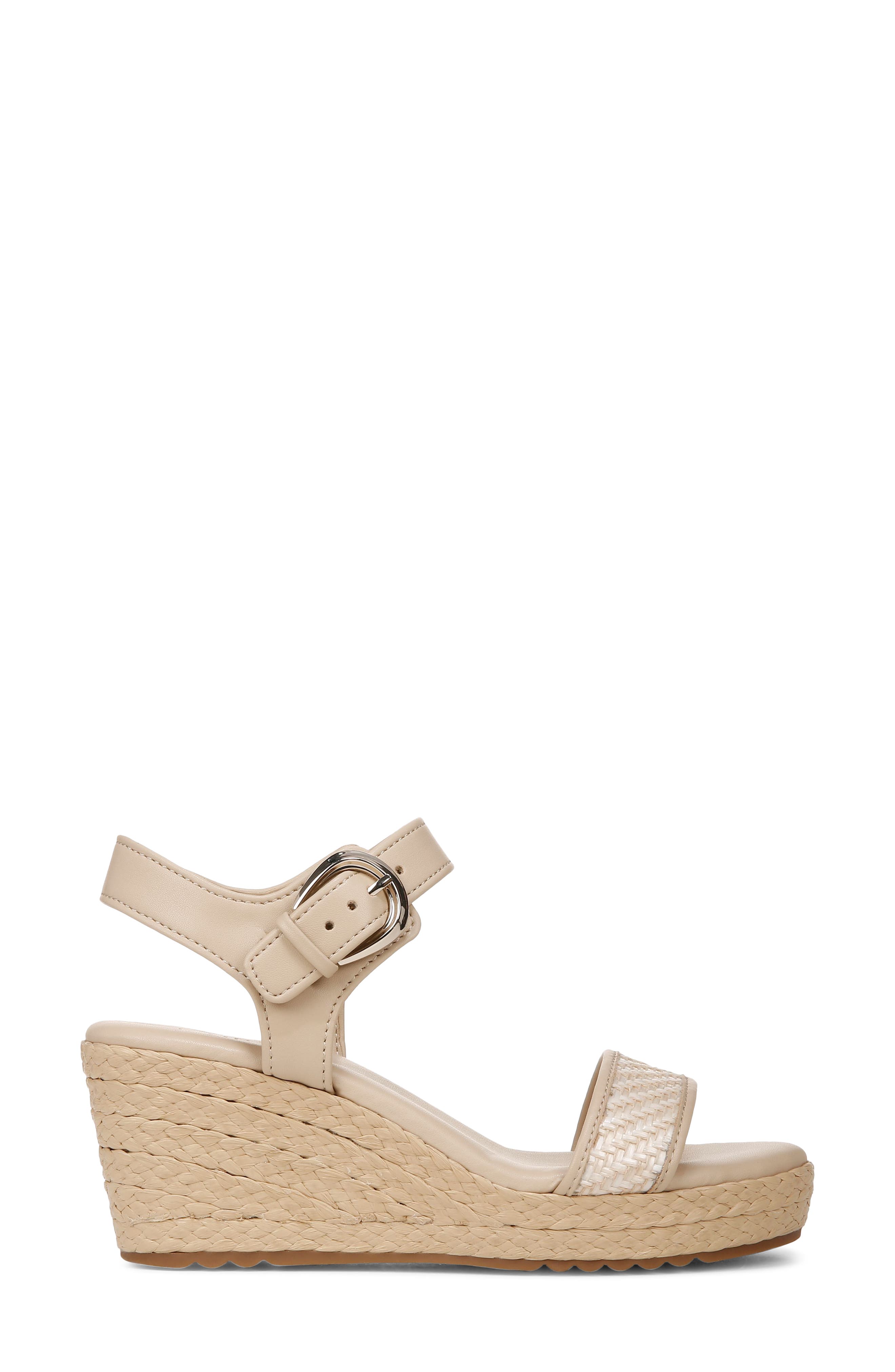 Naturalizer Stella Platform Wedge Sandal, Alternate, color, Beige Multi Fabric
