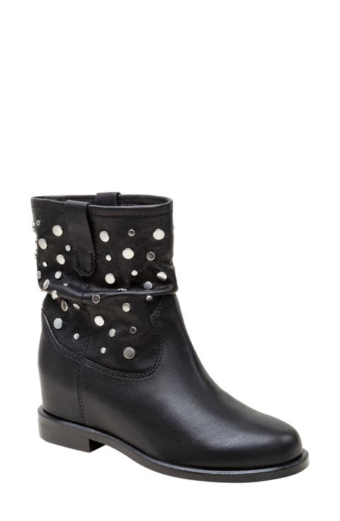 Terry Studded Slouchy Bootie (Women)