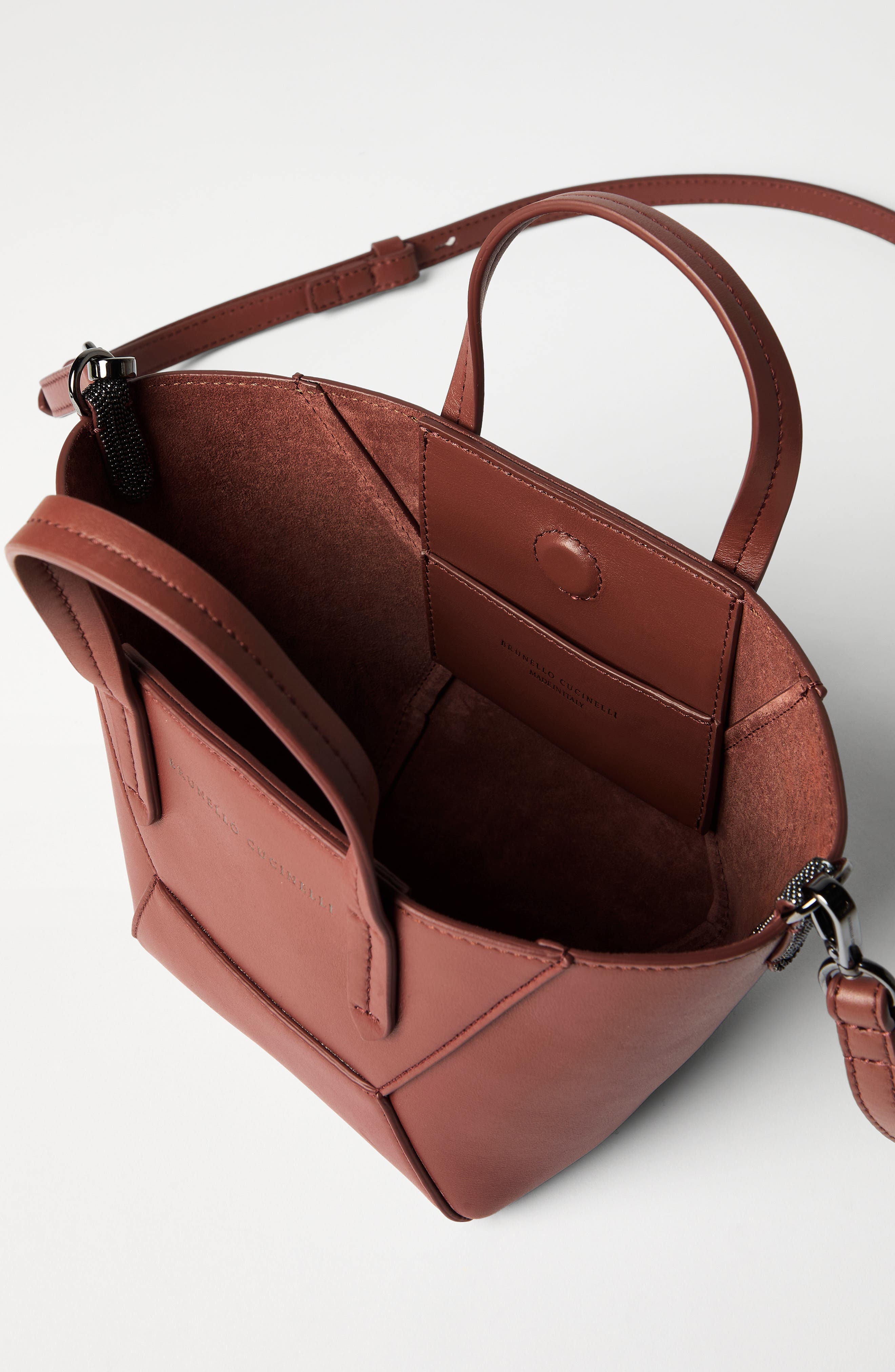 Calfskin mini BC Duo bag, Alternate, color, Red