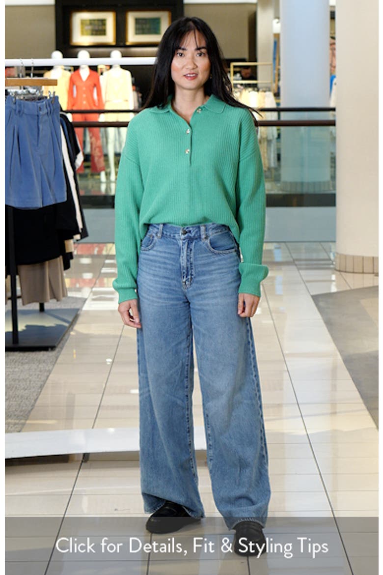 Marlie Half Placket Knit Polo Sweater video
