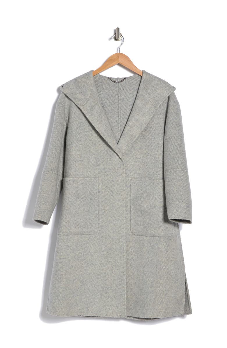Belle & Bloom Walk This Way Wool Blend Oversized Coat, Alternate, color, Grey