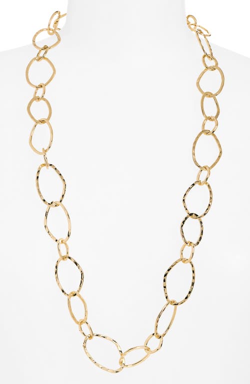 Nordstrom Hammered Link Long Necklace